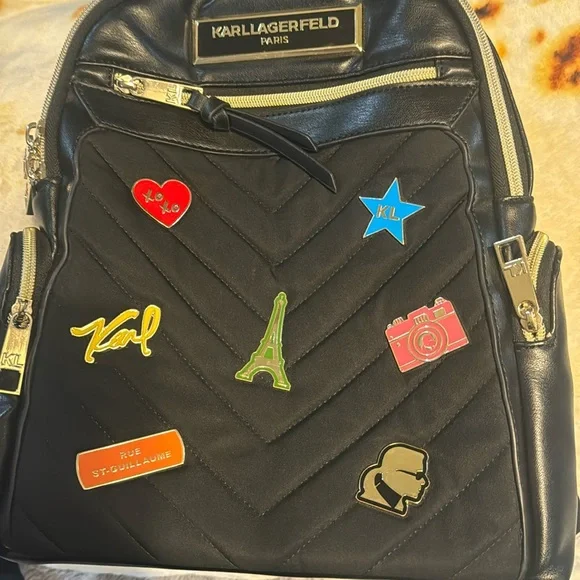 Karl Lagerfeld | Bags | Karl Lagerfeld Black Backpack With  display picture 3